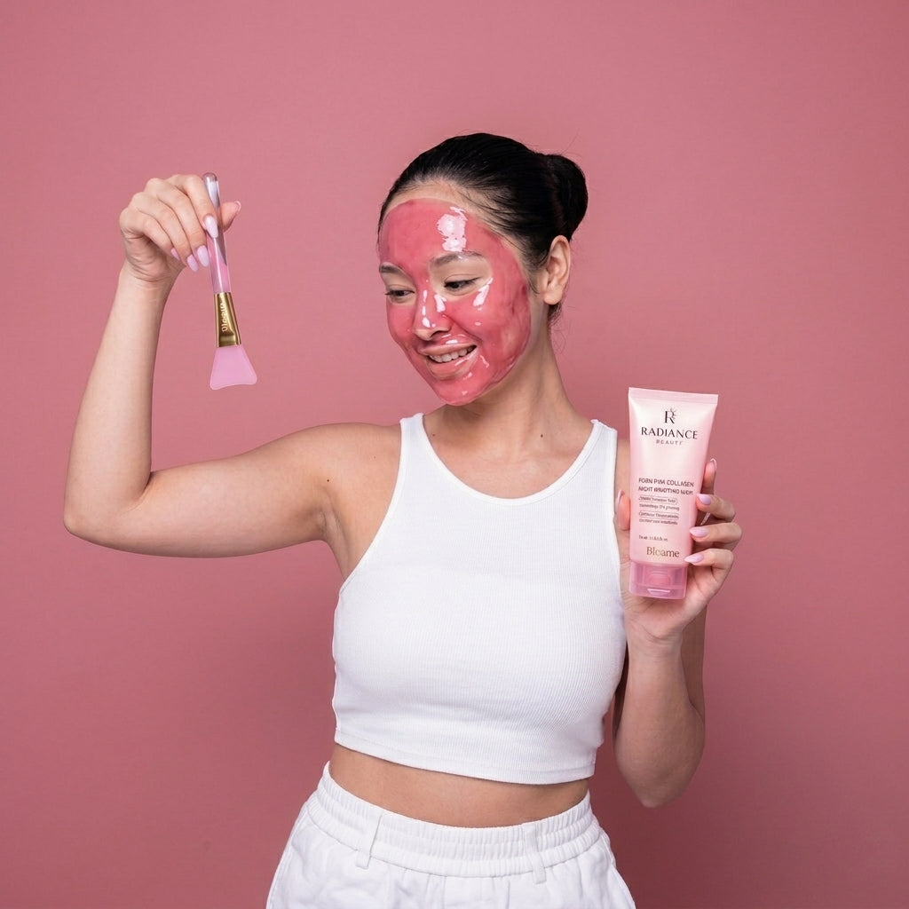 PDRN Collagen Caffeine Wrapping Mask Radiance Beauty