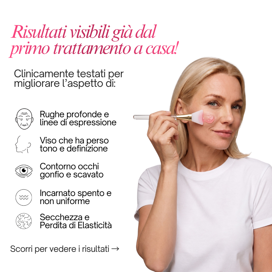 Maschera Wrapping al PDRN, Collagene e Caffeina Radiance Beauty