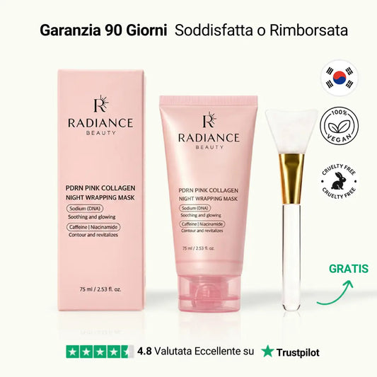 Maschera Wrapping al PDRN, Collagene e Caffeina Radiance Beauty