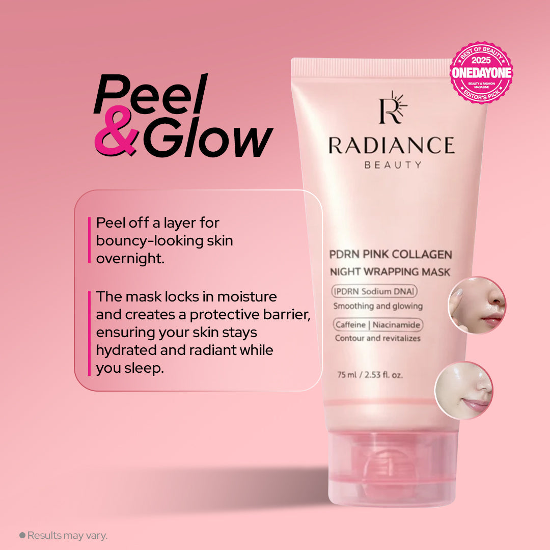 PDRN Collagen Caffeine Wrapping Mask Radiance Beauty