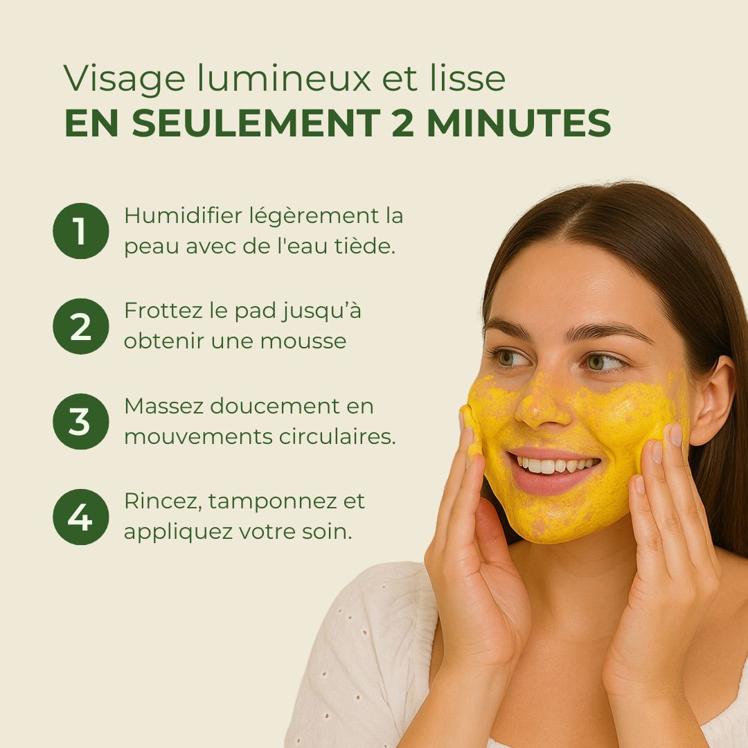 Pads nettoyantes au curcuma Radiance Los Angeles